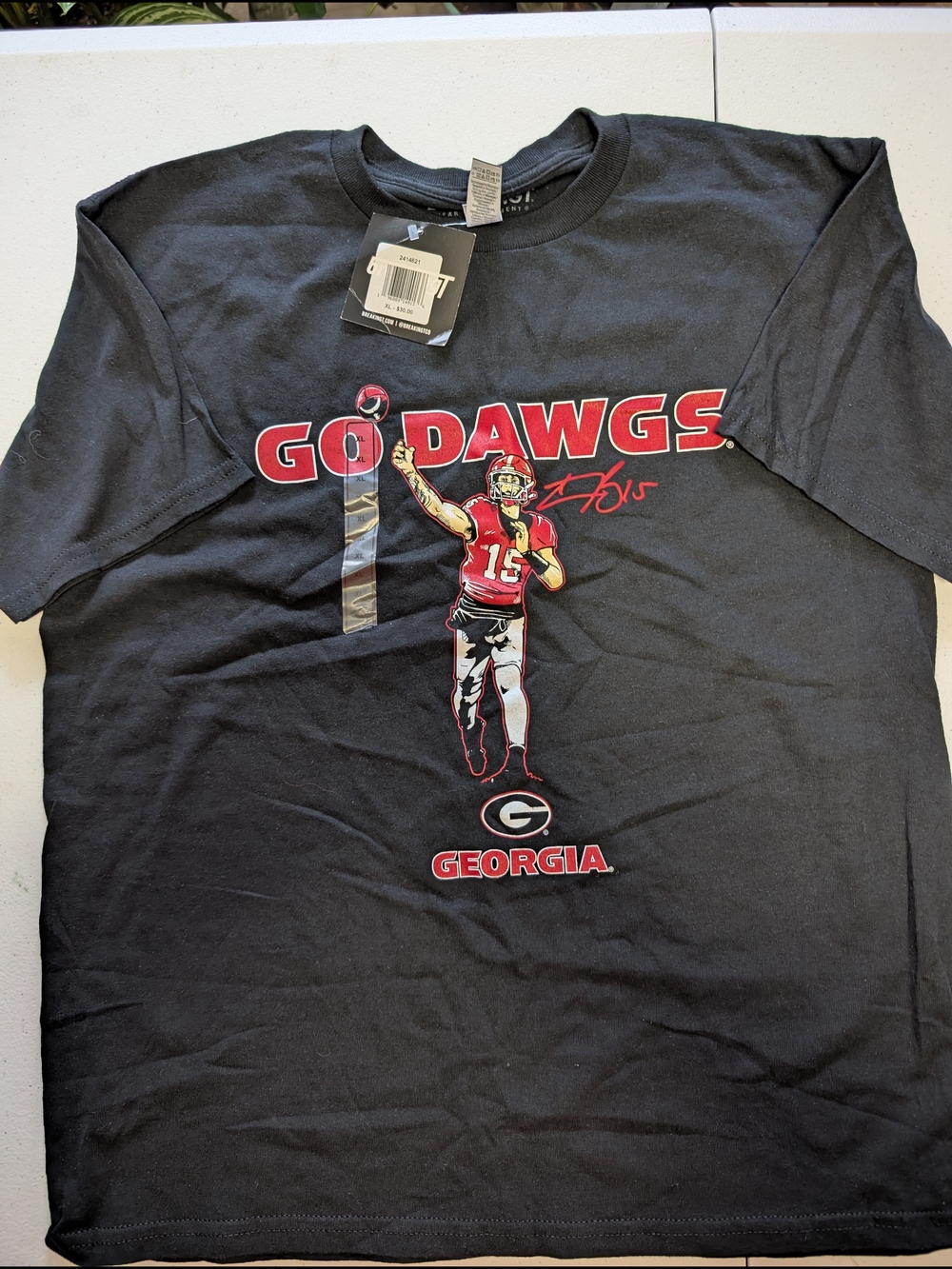 Bulldogs 'Go Dawgs' Graphic Tee - Black
